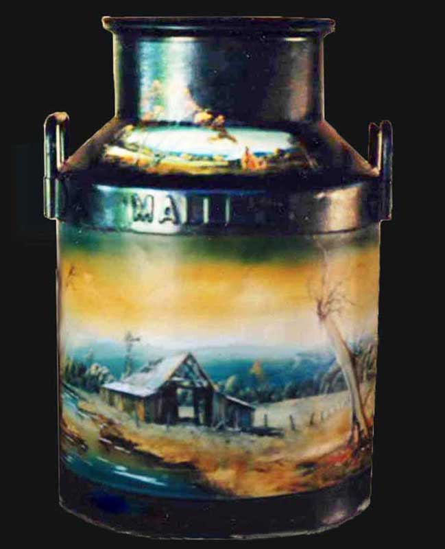 649x800 Painted Milk Can Artwork By Susan Hend - Painting Milk Can