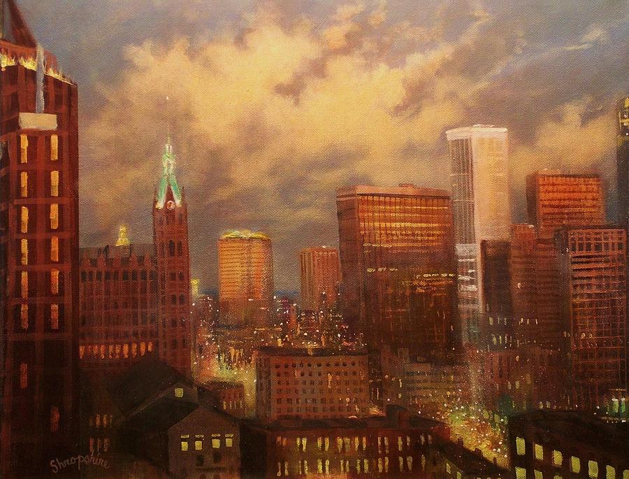 900x685 Milwaukee My Hometown Painting By Tom Shropshire - Painting Milwaukee
