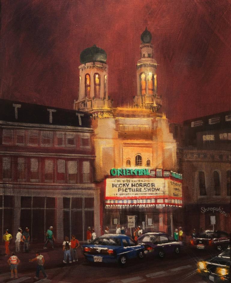 770x946 Saatchi Art Oriental Theater Milwaukee Painting By Tom Shropshire - Painting Milwaukee