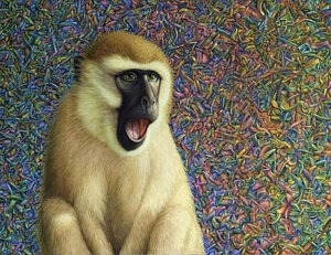300x231 Monkey Paintings Fine Art America - Painting Monkey