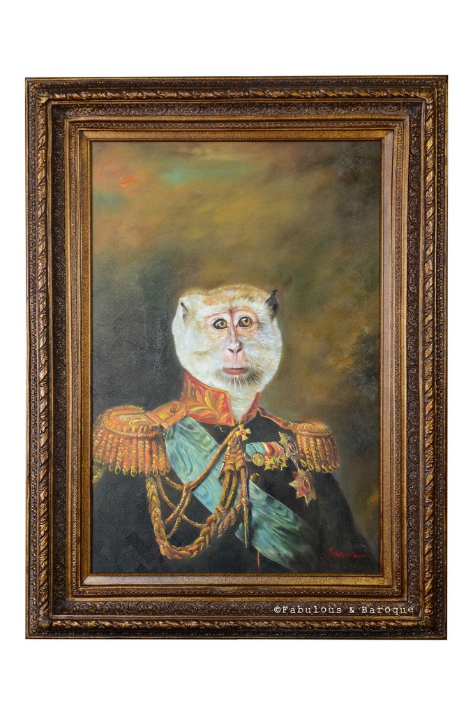 678x1024 Baroque Portrait Painting Modern Baroque Furniture Fabulous - Painting Monkey