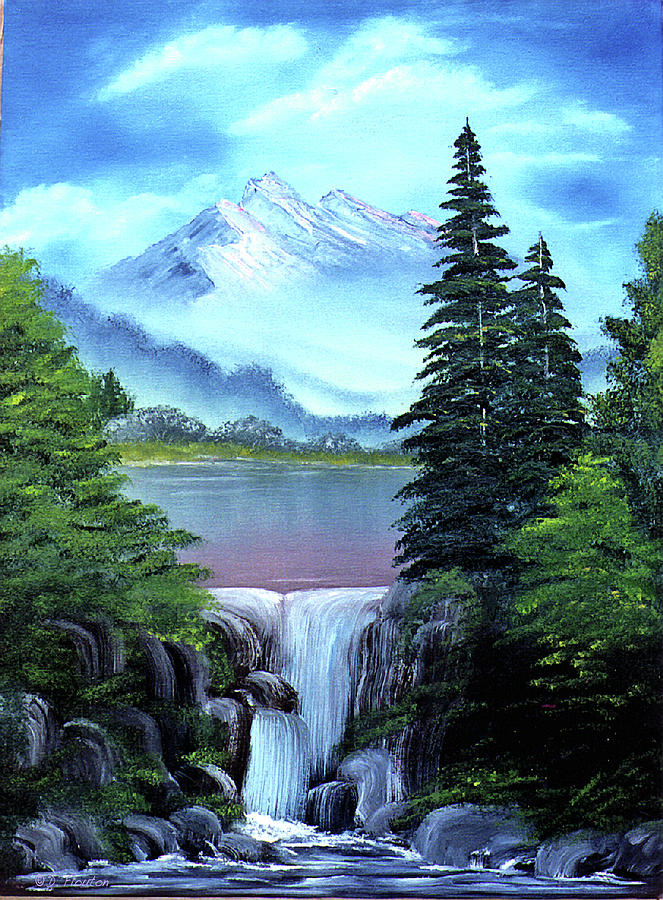 663x900 Mt Fuji Painting By Dee Flouton - Painting Mount Fuji Red