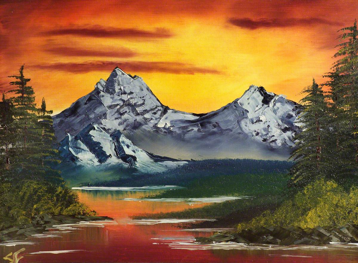 Painting Mountain Scene At Paintingvalley.com 