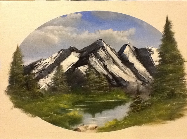 640x478 How To Paint A Mountain Scene (Wet On Wet) - Painting Mountain Scene