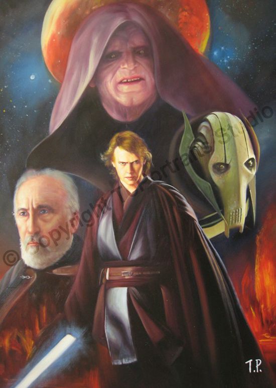 550x771 Star Wars, The Dark Force - Painting Movie