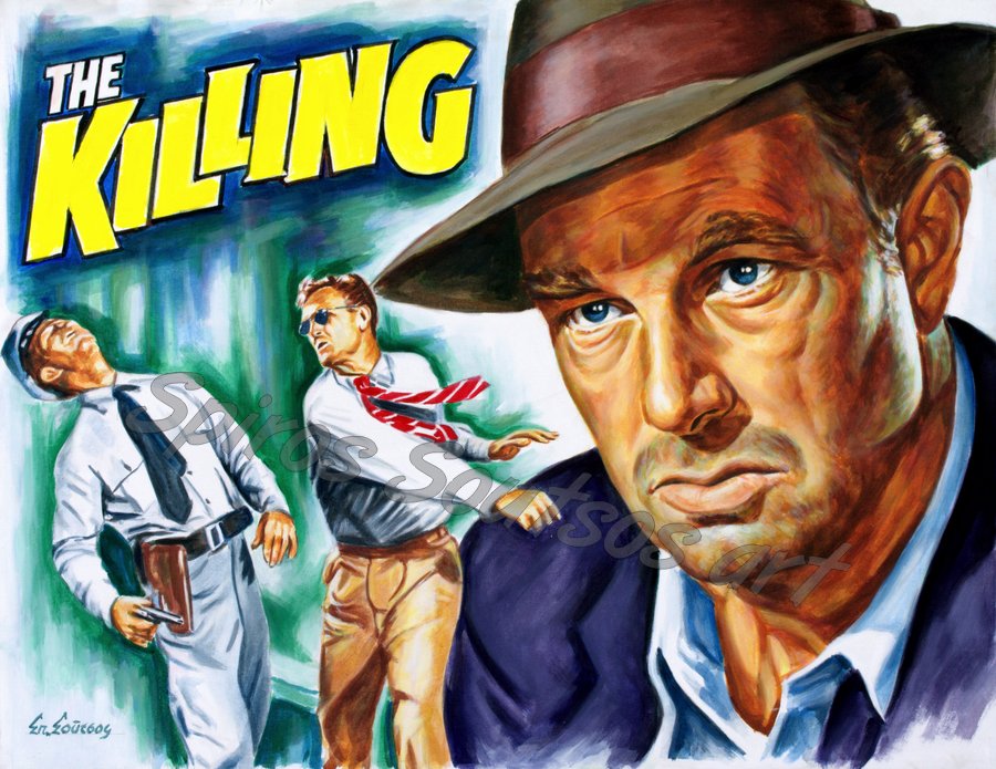 900x695 Sterling Hayden Killing 1956 Painting Movie Poster Canvas - Painting Movie Posters