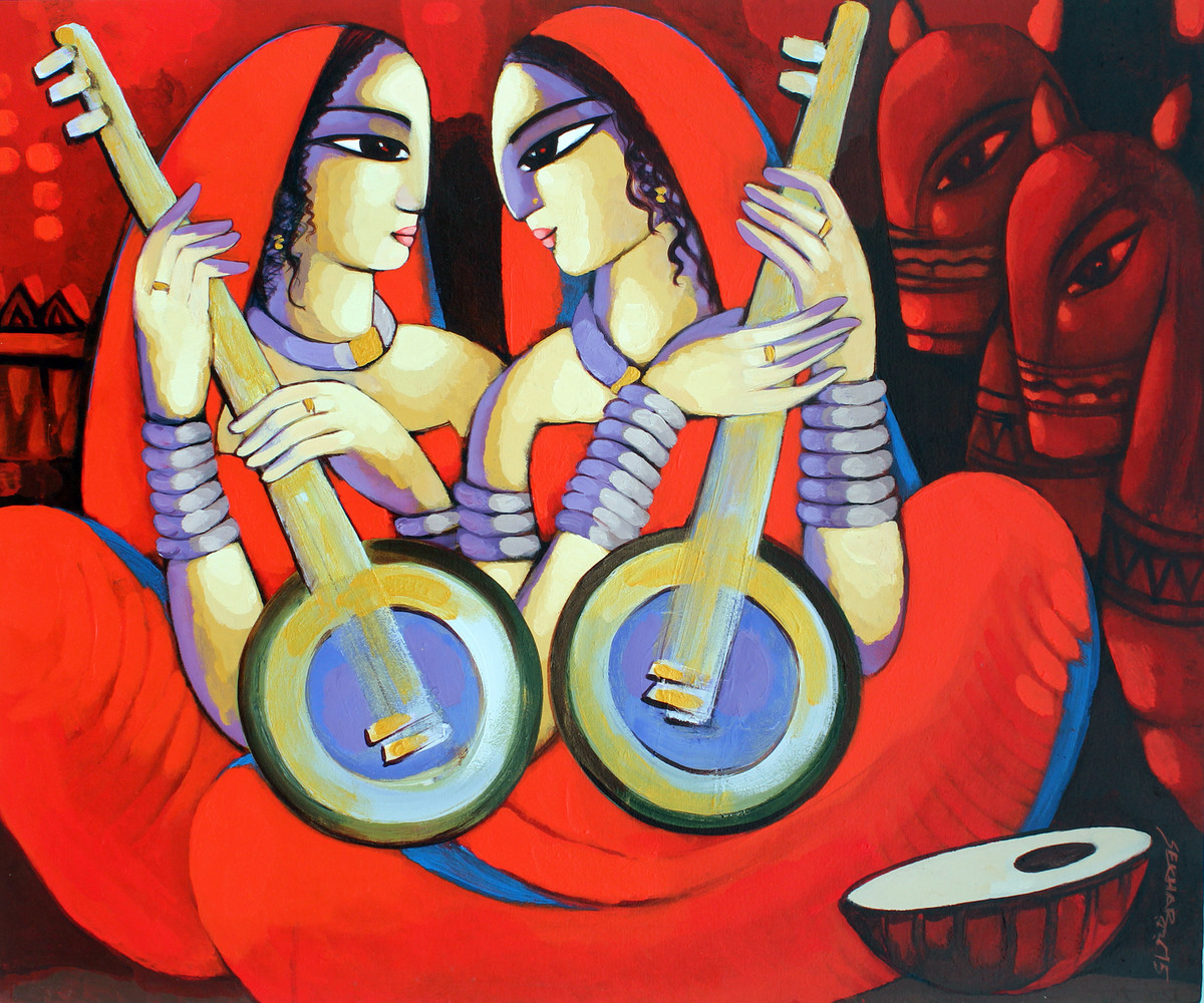 1200x1000 Music By Artist Sekhar Roy Decorative, Painting Mojarto 138361 - Painting Music