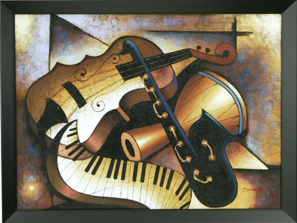 1020x765 Painting - Painting Music
