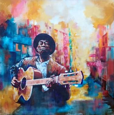 375x379 Saatchi Art Street Artist Painting By Camille Alazet - Painting Music