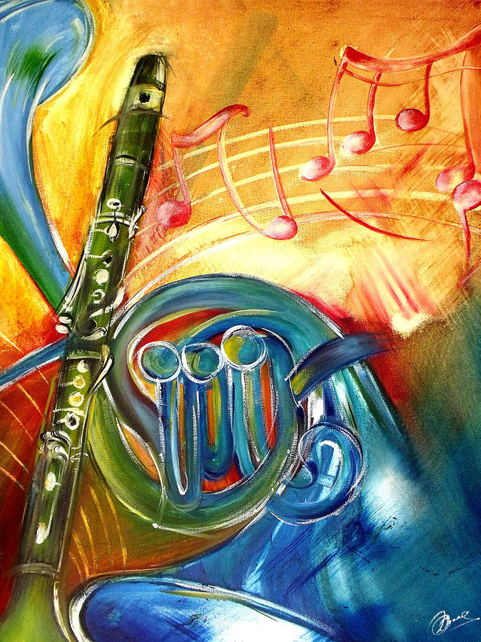 674x900 Musical Instruments Painting By Alenia Laguardia - Painting Musical