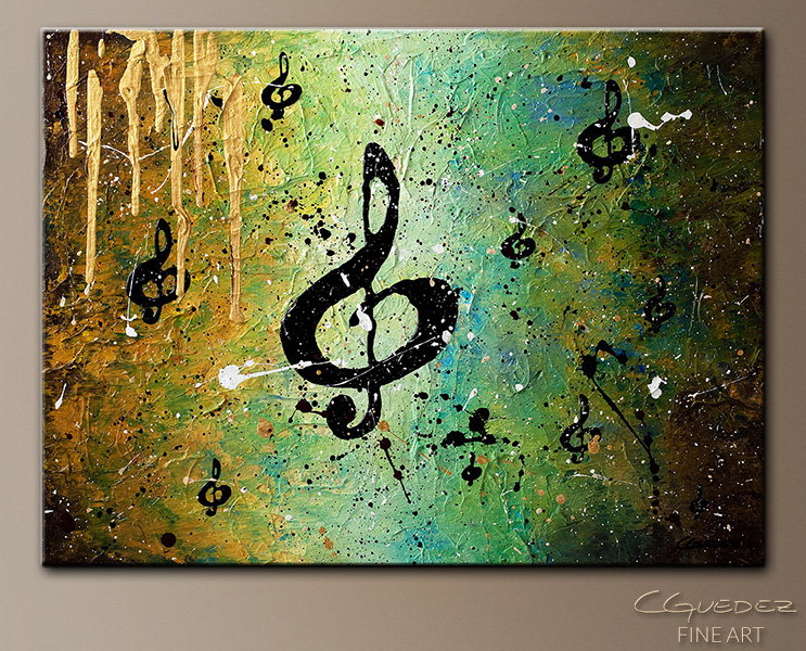743x600 Abstract Art Painting Cosmic Jam - Painting Musical