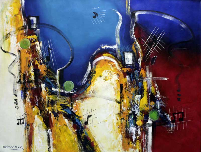 800x606 Brazilian Fine Art Abstract Painting - Painting Musical
