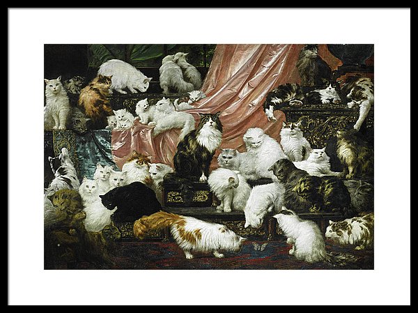 600x449 My Wife's Lovers Framed Print By Carl Kahler - Painting My Wifes Lovers