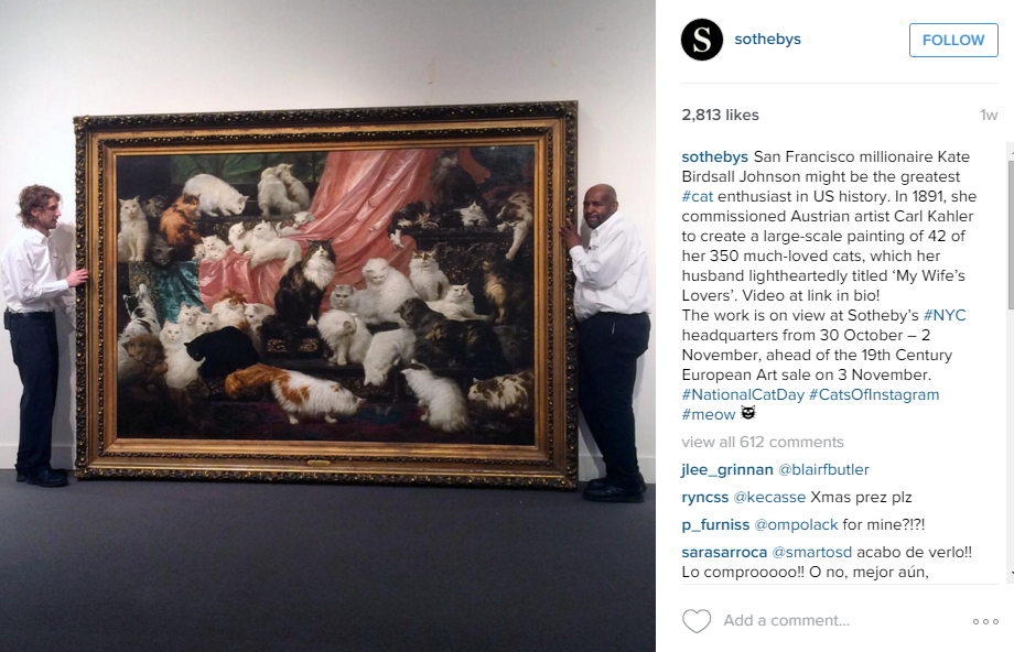 920x592 You Can'T Believe How Much The World's Largest Cat Painting Sold - Painting My Wifes Lovers