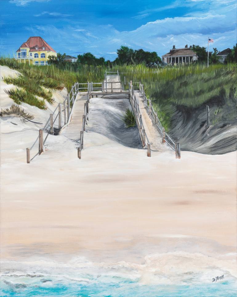770x963 Saatchi Art 8th Avenue North Myrtle Beach Painting By Donna Mann - Painting Myrtle Beach