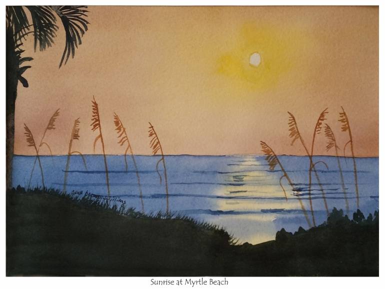770x578 Saatchi Art Sunrise - Painting Myrtle Beach