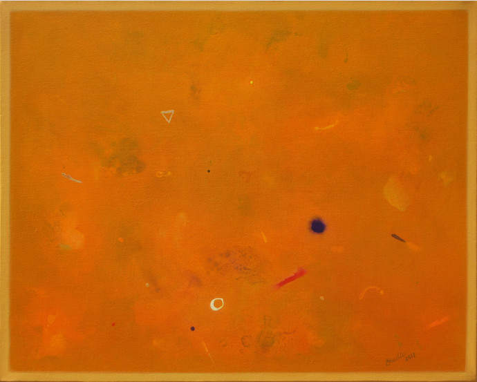 690x553 Evolving Phases By Artist Ganpat N Bhadke Abstract, Painting - Painting N