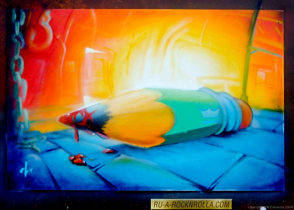 1024x732 Stolen Painting For [Rock N Rolla] Schudio - Painting N