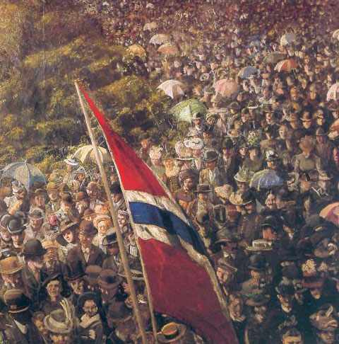 480x486 The National Anthem Of Norway - Painting National Anthem