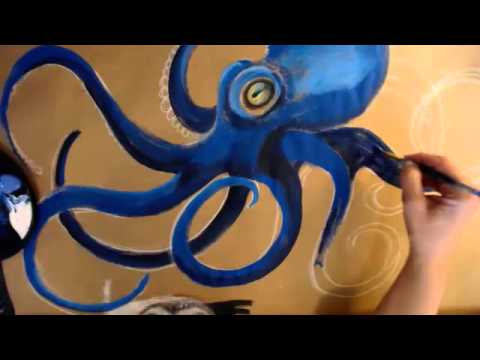 480x360 Painting An Octopus - Painting Octopus