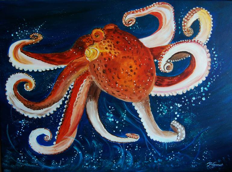 Painting Octopus at PaintingValley.com | Explore collection of Painting ...