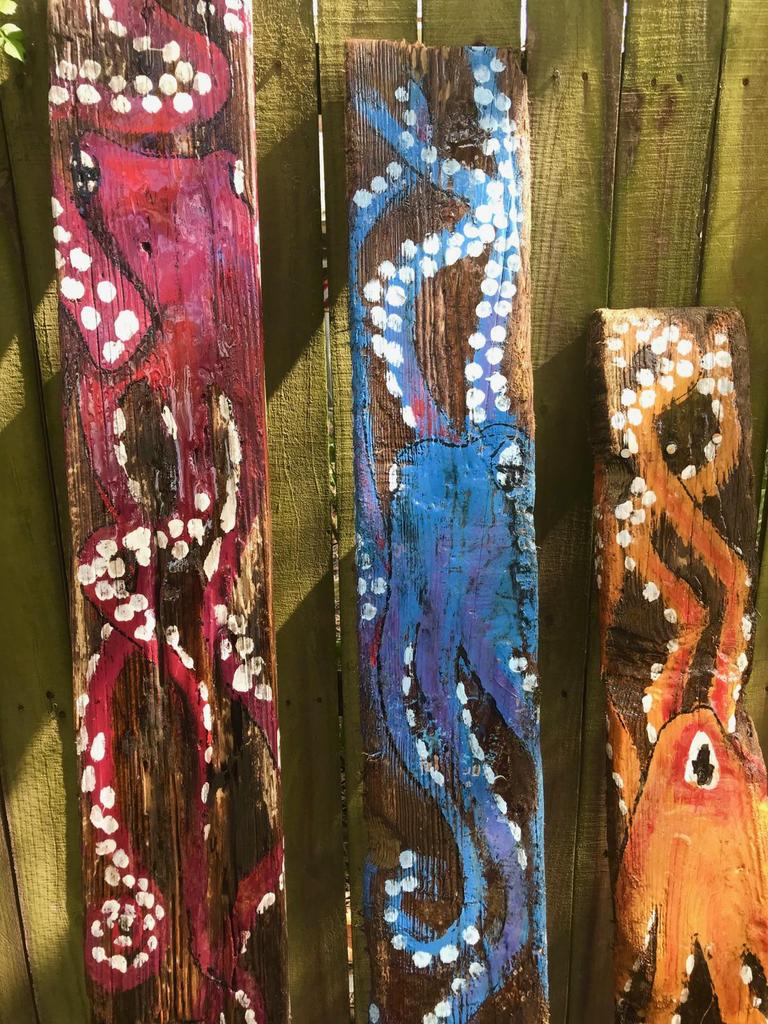 768x1024 Driftwood Octopus Painting Marion Art Company - Painting Octopus