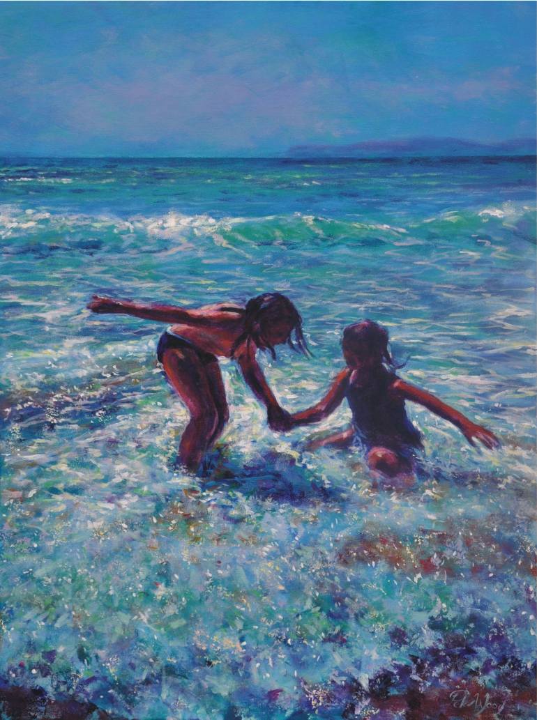 770x1033 Saatchi Art Series 3 Secrets 6 Sisters Painting By Peter Wood - Painting Of 3 Sisters