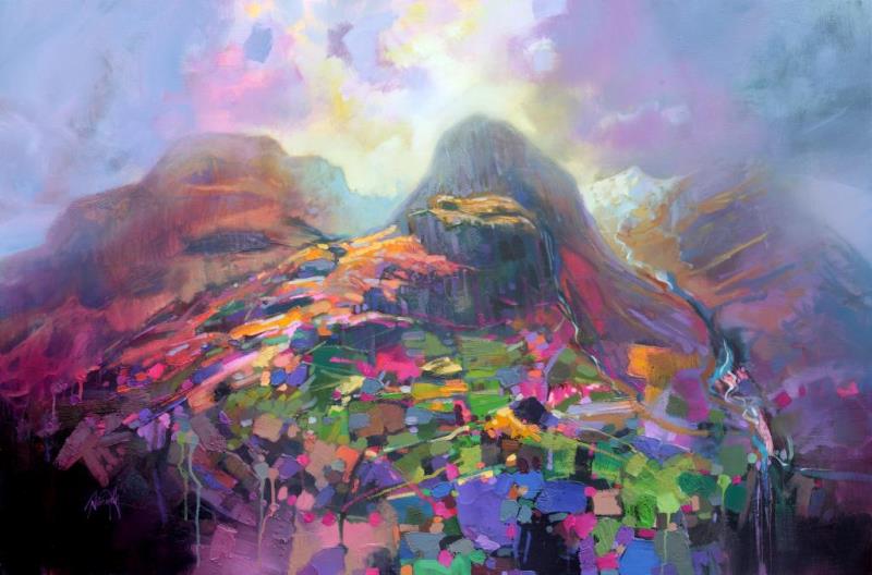 800x528 3 Sisters Of Glencoe Scott Naismith - Painting Of 3 Sisters