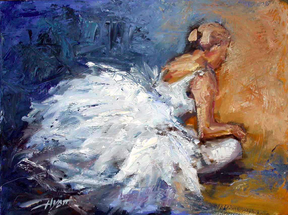 1142x850 Ballerina Study 1 By Hyatt Moore - Painting Of A Ballerina