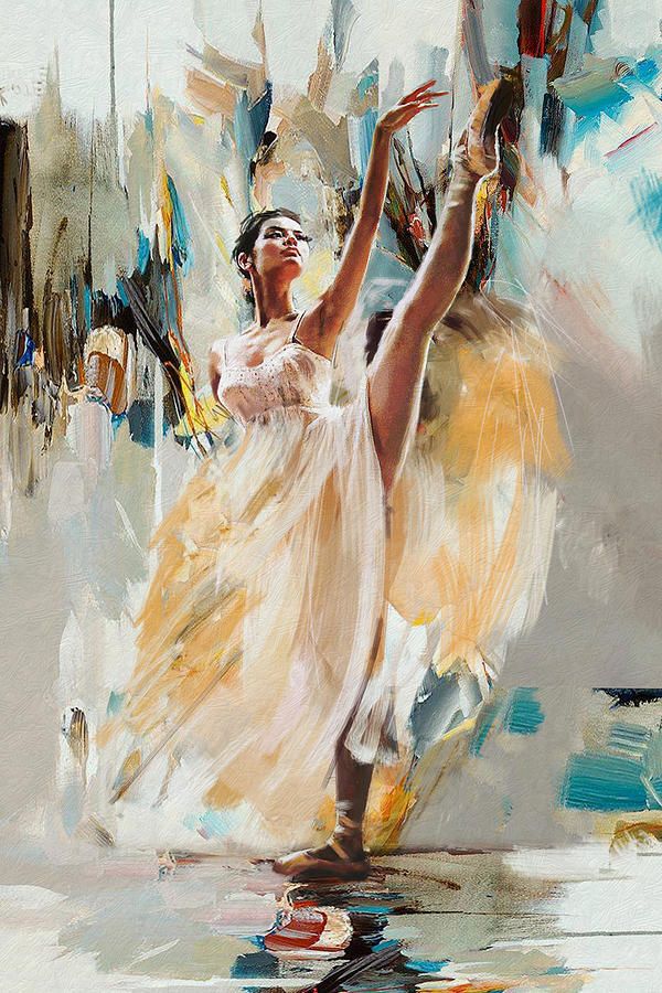 600x900 Oil Painting Of A Ballerina By Artist Mahnoor Shah Ballet - Painting Of A Ballerina