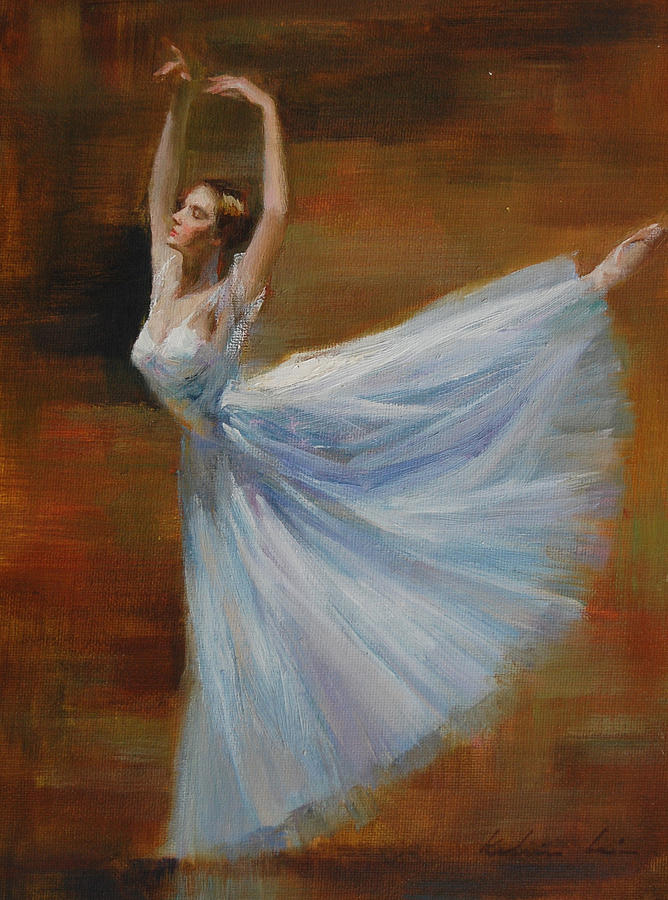 668x900 Ballerina Painting By Kelvin Lei - Painting Of A Ballerina