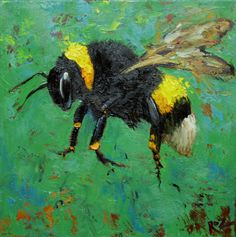 236x237 Daily Paintworks - Painting Of A Bee