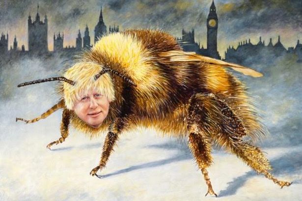 615x409 Would You Buy Painting Of Uxbridge Mp Boris Johnsons - Painting Of A Bee