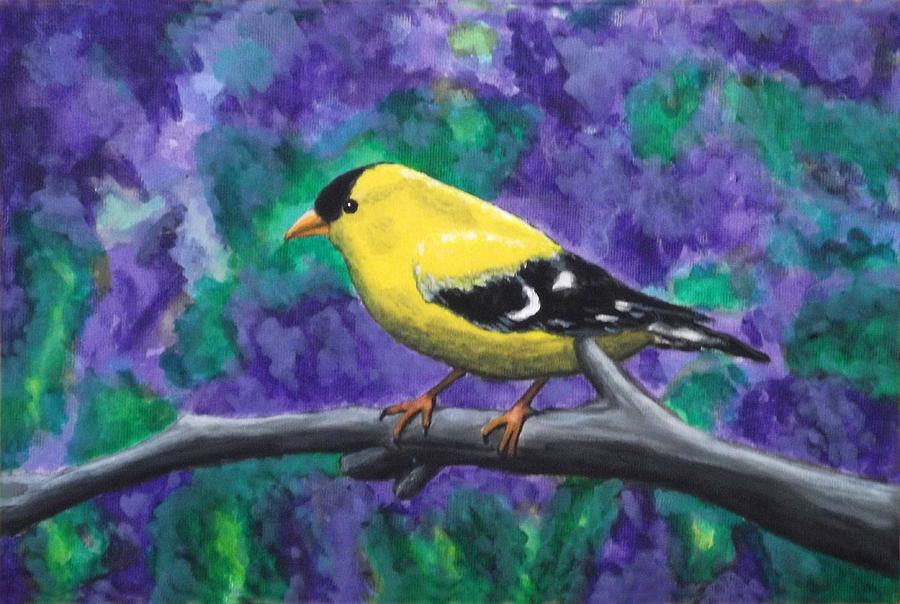 900x604 Wildlife Paintings A Bird Painting By Luigi Carlo - Painting Of A Bird