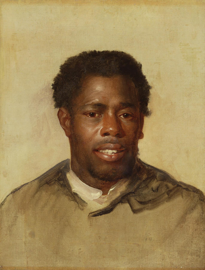 685x900 Head Of A Man Painting By John Singleton Copley - Painting Of A Black Man