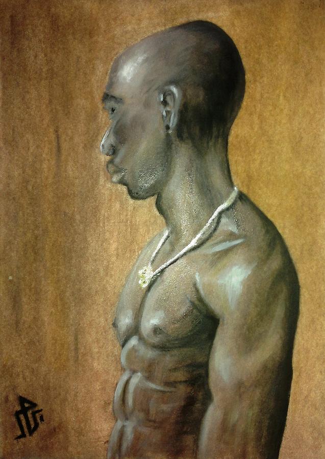 637x900 Black Man Painting By Baraa Absi - Painting Of A Black Man