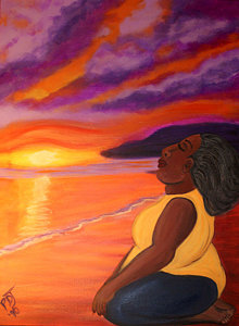 220x300 Black Woman Praying Paintings Fine Art America - Painting Of A Black Woman Praying