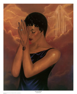 325x400 Praying For Him - Painting Of A Black Woman Praying