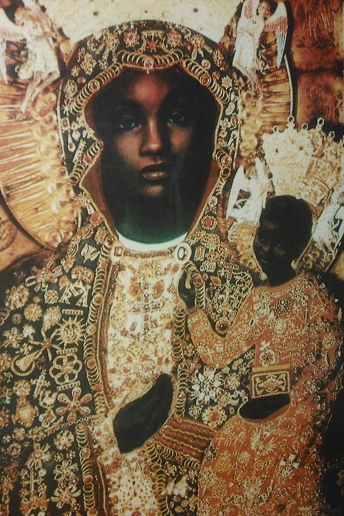 500x750 The Roman Catholic Pope's Worship Black Mary Amp Jesus Yahawashi - Painting Of A Black Woman Praying