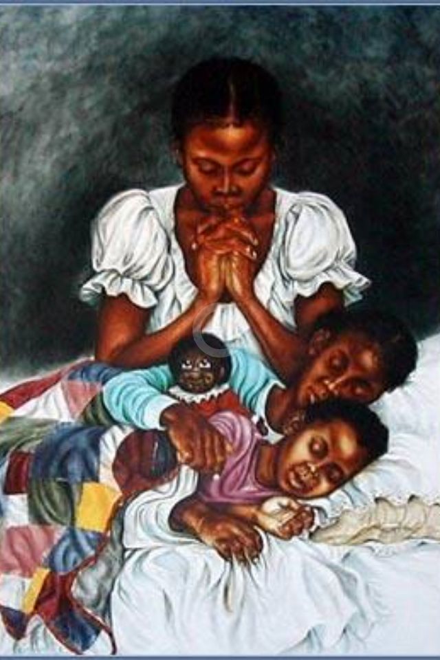 640x960 The Power Of A Praying Woman, It Brought Me To Where I Am Now. I - Painting Of A Black Woman Praying