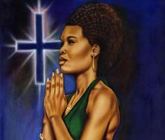 236x200 Church Hats For Black Women - Painting Of A Black Woman Praying