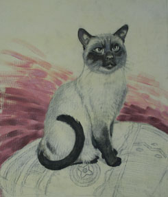 245x287 How To Paint Cat - Painting Of A Cat