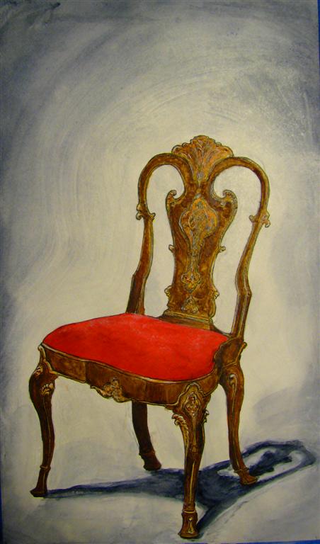 452x768 Designer's Sketchbook Painting - Painting Of A Chair