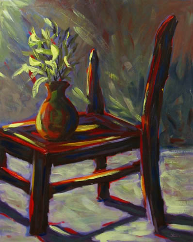 398x500 Broken Chair - Painting Of A Chair