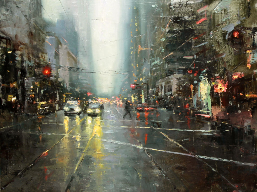 1024x765 Cool Oil Painting Of Ny City In Autumn Pics - Painting Of A City