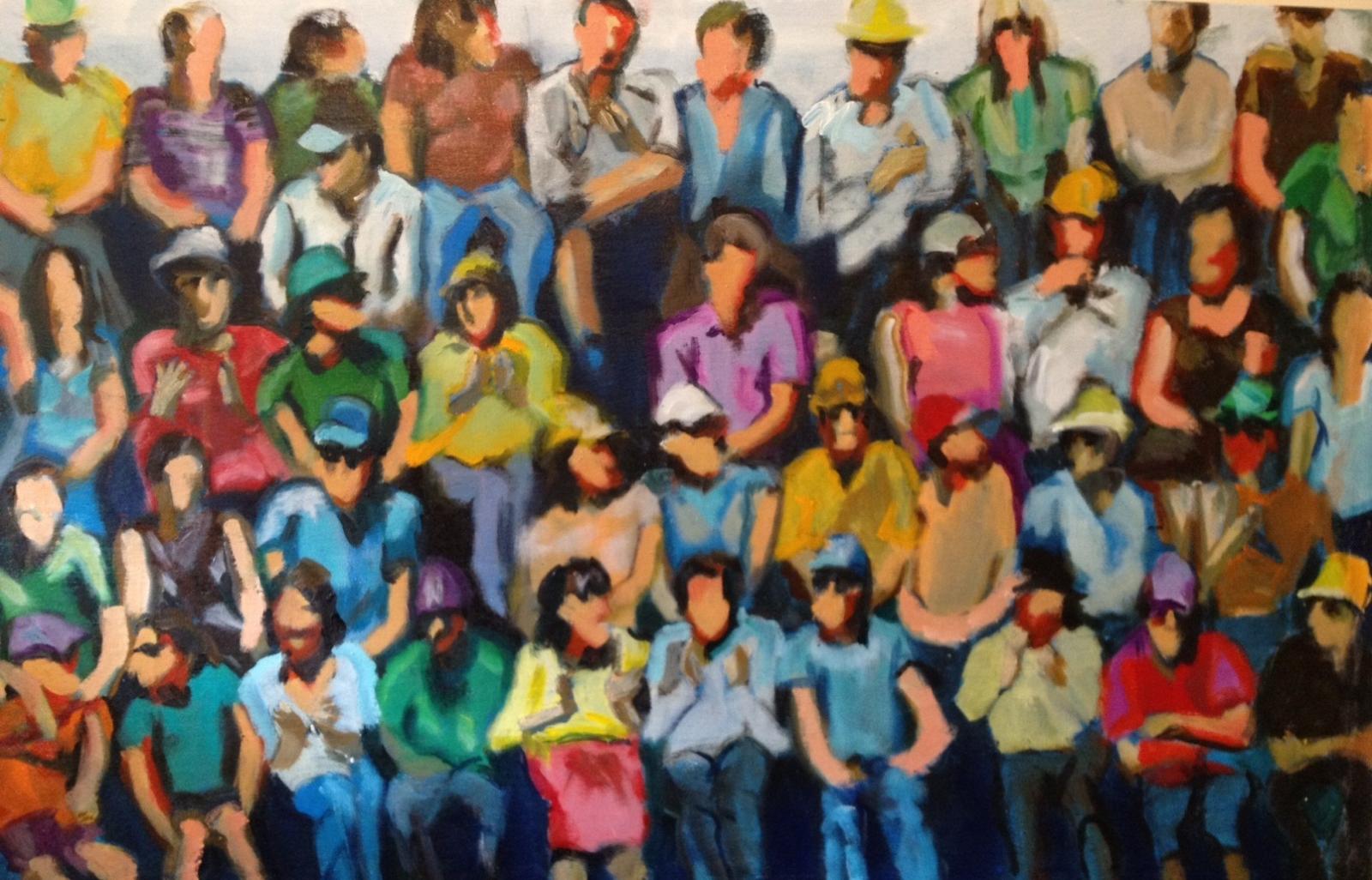 1600x1026 Good5 The Original Online Art Gallery - Painting Of A Crowd