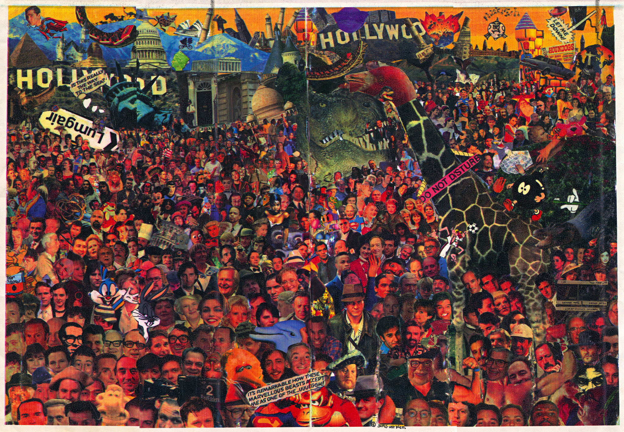 2048x1418 Illustration Amp Matte Painting Quirky Motion - Painting Of A Crowd