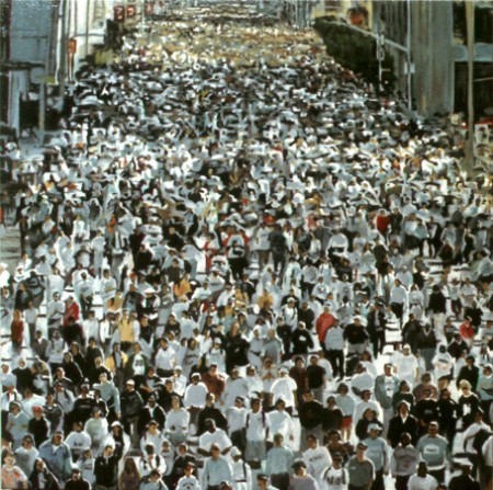 450x447 Nathan Rich No Ideas But In Things - Painting Of A Crowd