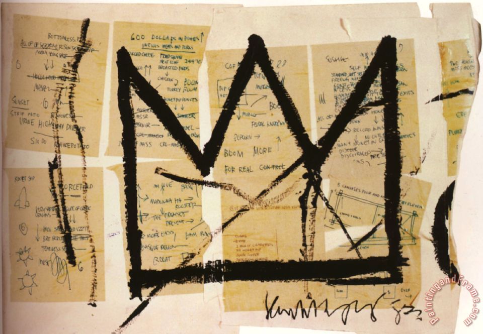 960x665 Jean Michel Basquiat Crown Painting - Painting Of A Crown
