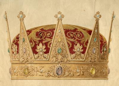 400x290 Norwegian Crown Prince's Coronet - Painting Of A Crown
